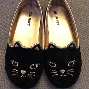 Black cat shoes size 8 toddler
